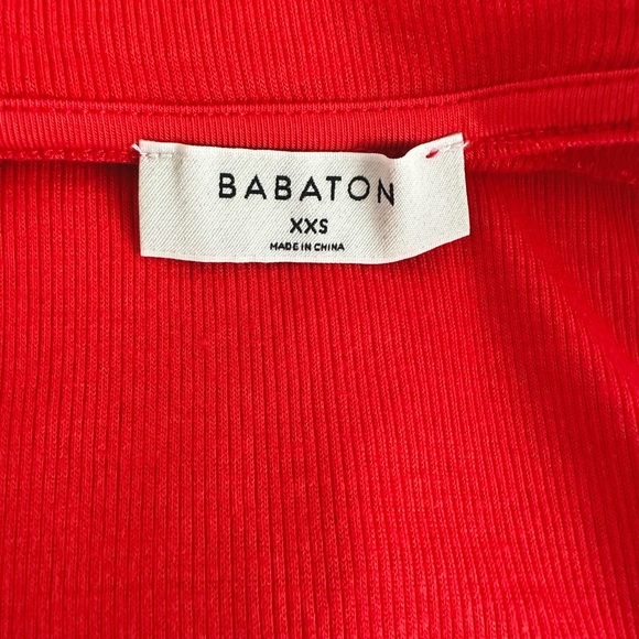 Babaton Mock Neck Ribbed Top XXS - Picture 5 of 5
